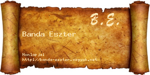 Banda Eszter névjegykártya